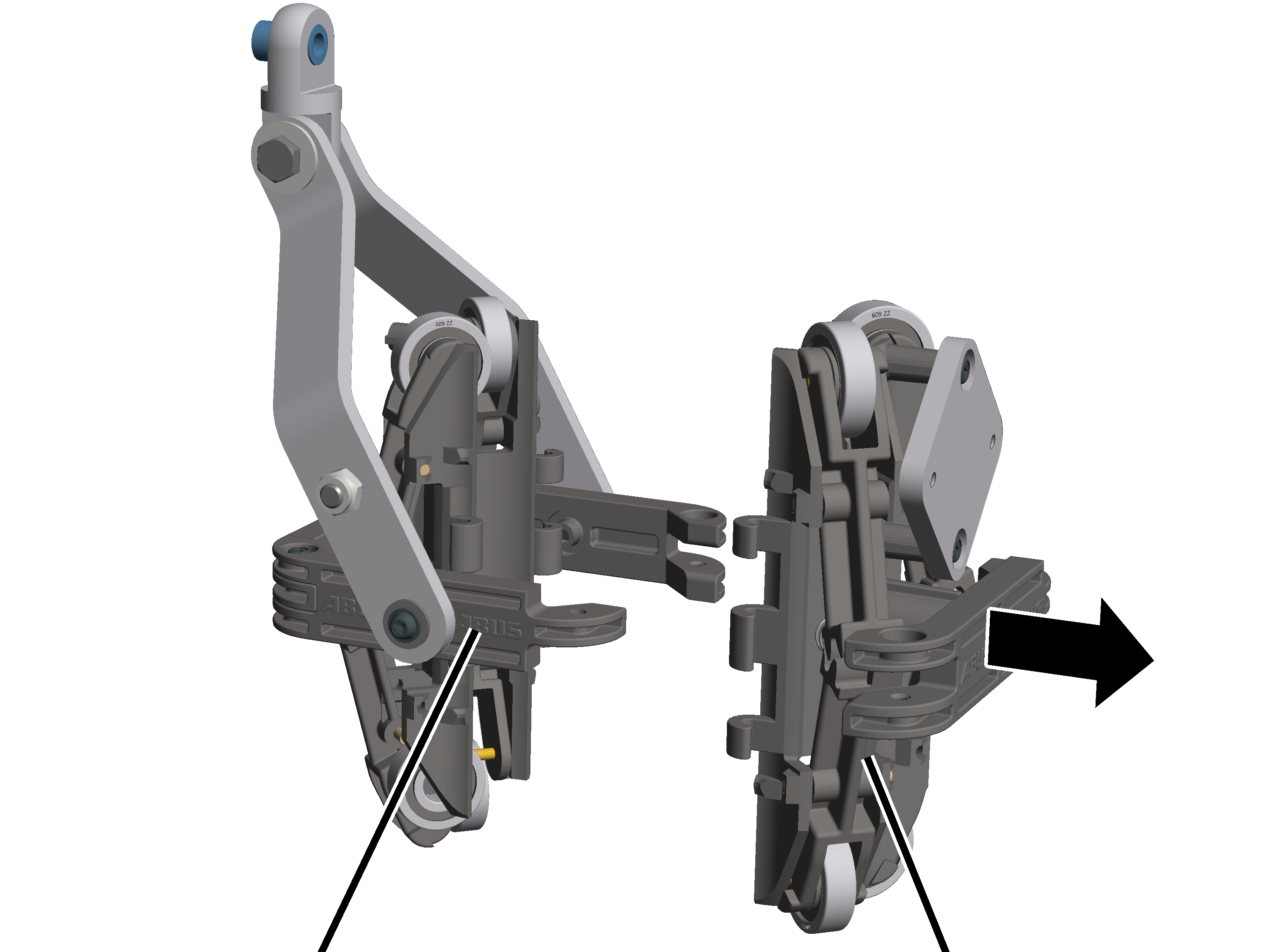 U:\Allgemein\Produkthandbücher\Produkthandbücher Fotos\ABUControl\Seilwinkelsensor\Seilwinkelsensor Seilzug D\GM7000 4-2\Halterung auseinander.png