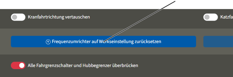 U:\Allgemein\Produkthandbücher\User Interfaces\Screenshots - KranOS\DE\Frequenzumrichter auf Werkseinstellung.png