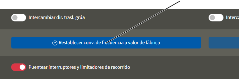 U:\Allgemein\Produkthandbücher\User Interfaces\Screenshots - KranOS\DE\Frequenzumrichter auf Werkseinstellung.png