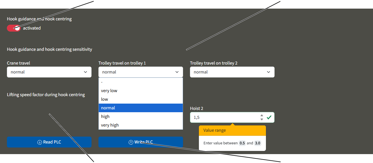 U:\Allgemein\Produkthandbücher\User Interfaces\Screenshots - KranOS\DE\Hakenführung - Werte einstellen.png