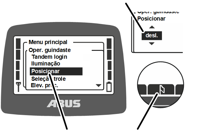 U:\Allgemein\Produkthandbücher\Produkthandbücher Fotos\ABURemote Meisterschalter\Ohne Sender (mit Displaytexten)\trans_de\Positionieren aus.png