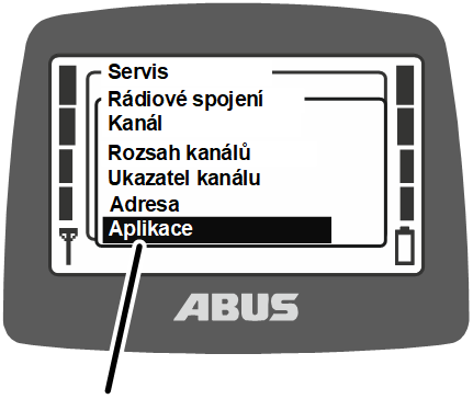 U:\Allgemein\Produkthandbücher\Produkthandbücher Fotos\ABURemote Meisterschalter\Ohne Sender (mit Displaytexten)\trans_cs\Menü Applikation.png