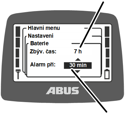 U:\Allgemein\Produkthandbücher\Produkthandbücher Fotos\ABURemote Meisterschalter\Ohne Sender (mit Displaytexten)\trans_de\Alarm einstellen.png