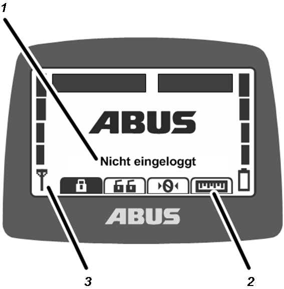 Anzeige im Betriebsmodus (Sender)