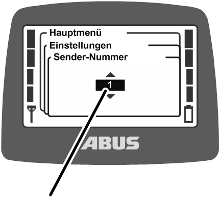 U:\Allgemein\Produkthandbücher\Produkthandbücher Fotos\ABURemote Meisterschalter\Ohne Sender (mit Displaytexten)\trans_de\sendernummer einstellen.png