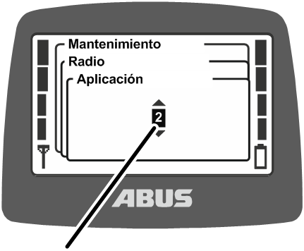 U:\Allgemein\Produkthandbücher\Produkthandbücher Fotos\ABURemote Meisterschalter\Ohne Sender (mit Displaytexten)\trans_es\Applikation einstellen.png