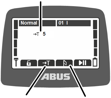 U:\Allgemein\Produkthandbücher\Produkthandbücher Fotos\ABURemote Meisterschalter\Ohne Sender (mit Displaytexten)\trans_de\Positionieren Teach-In Einzelpunkte aktiv.png