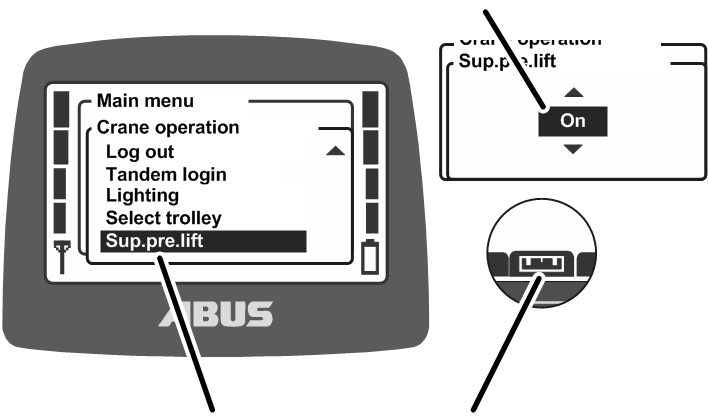 U:\Allgemein\Produkthandbücher\Produkthandbücher Fotos\ABURemote Meisterschalter\Ohne Sender (mit Displaytexten)\trans_de\Funktionen Superfeinaus.png