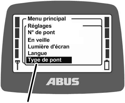 U:\Allgemein\Produkthandbücher\Produkthandbücher Fotos\ABURemote Meisterschalter\Ohne Sender (mit Displaytexten)\trans_de\Menü Krantyp.png