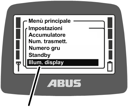 U:\Allgemein\Produkthandbücher\Produkthandbücher Fotos\ABURemote Meisterschalter\Ohne Sender (mit Displaytexten)\trans_de\Menü Display-Licht.png