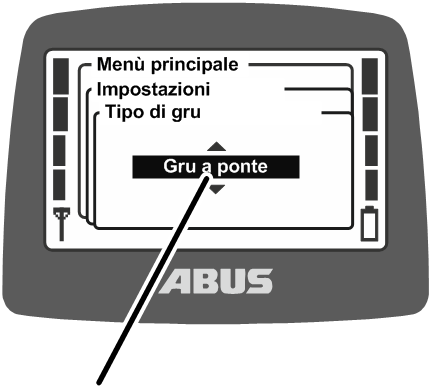 U:\Allgemein\Produkthandbücher\Produkthandbücher Fotos\ABURemote Meisterschalter\Ohne Sender (mit Displaytexten)\trans_de\Krantyp einstellen.png