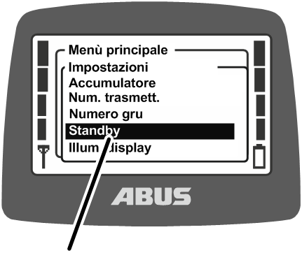 U:\Allgemein\Produkthandbücher\Produkthandbücher Fotos\ABURemote Meisterschalter\Ohne Sender (mit Displaytexten)\trans_de\Menü Standby.png