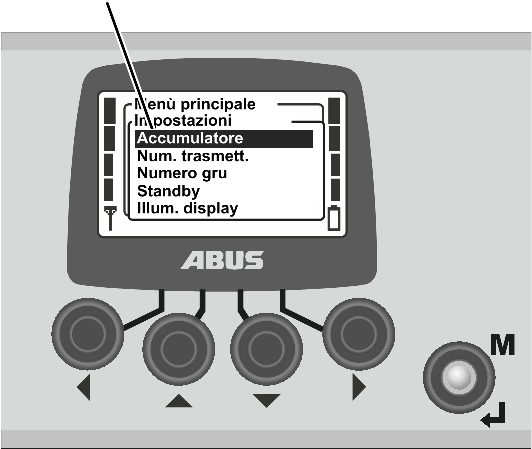 U:\Allgemein\Produkthandbücher\Produkthandbücher Fotos\ABURemote Meisterschalter\Meisterschalter (mit Displaytexten)\trans_de\Senderoptionen Menü.png
