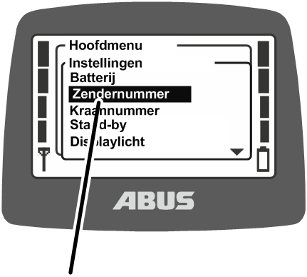U:\Allgemein\Produkthandbücher\Produkthandbücher Fotos\ABURemote Meisterschalter\Ohne Sender (mit Displaytexten)\trans_de\Menü Sendernummer.png