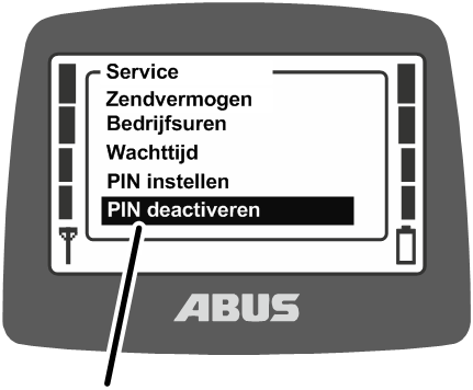 U:\Allgemein\Produkthandbücher\Produkthandbücher Fotos\ABURemote Meisterschalter\Ohne Sender (mit Displaytexten)\trans_de\Menü PIN ausschalten.png