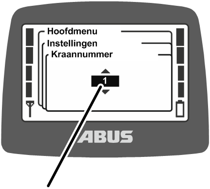 U:\Allgemein\Produkthandbücher\Produkthandbücher Fotos\ABURemote Meisterschalter\Ohne Sender (mit Displaytexten)\trans_de\Krannummer einstellen.png