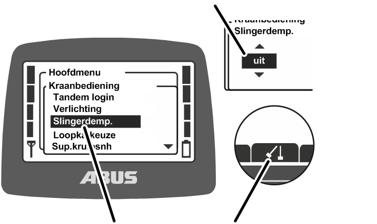 U:\Allgemein\Produkthandbücher\Produkthandbücher Fotos\ABURemote Meisterschalter\Ohne Sender (mit Displaytexten)\trans_de\Funktionen Pendeldämpfaus.png