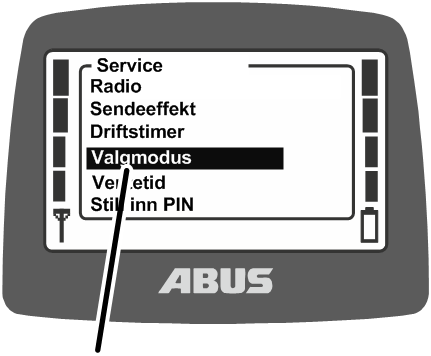U:\Allgemein\Produkthandbücher\Produkthandbücher Fotos\ABURemote Meisterschalter\Ohne Sender (mit Displaytexten)\trans_de\Menü Wahl-Modus.png