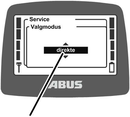 U:\Allgemein\Produkthandbücher\Produkthandbücher Fotos\ABURemote Meisterschalter\Ohne Sender (mit Displaytexten)\trans_de\Wahl-Modus einstellen.png