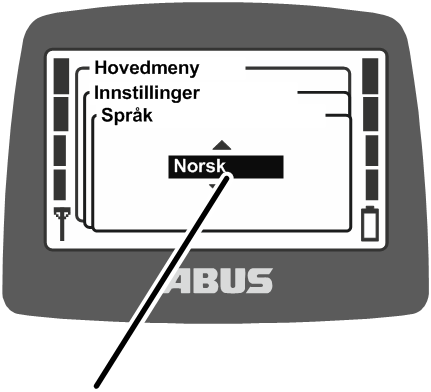 U:\Allgemein\Produkthandbücher\Produkthandbücher Fotos\ABURemote Meisterschalter\Ohne Sender (mit Displaytexten)\trans_de\Sprache einstellen.png