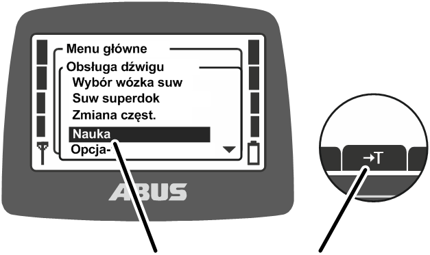 U:\Allgemein\Produkthandbücher\Produkthandbücher Fotos\ABURemote Meisterschalter\Ohne Sender (mit Displaytexten)\trans_de\Funktionen Teach.png