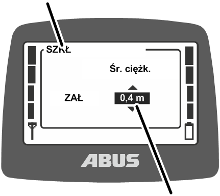 U:\Allgemein\Produkthandbücher\Produkthandbücher Fotos\ABURemote Meisterschalter\Ohne Sender (mit Displaytexten)\trans_de\Pendeldämf einstellen.png