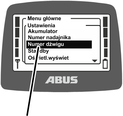 U:\Allgemein\Produkthandbücher\Produkthandbücher Fotos\ABURemote Meisterschalter\Ohne Sender (mit Displaytexten)\trans_de\Menü Krannummer.png
