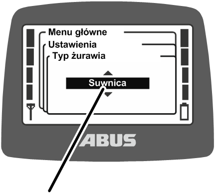 U:\Allgemein\Produkthandbücher\Produkthandbücher Fotos\ABURemote Meisterschalter\Ohne Sender (mit Displaytexten)\trans_de\Krantyp einstellen.png