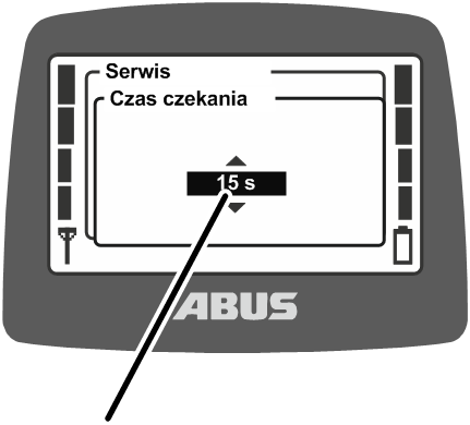 U:\Allgemein\Produkthandbücher\Produkthandbücher Fotos\ABURemote Meisterschalter\Ohne Sender (mit Displaytexten)\trans_de\Wartezeit einstellen.png