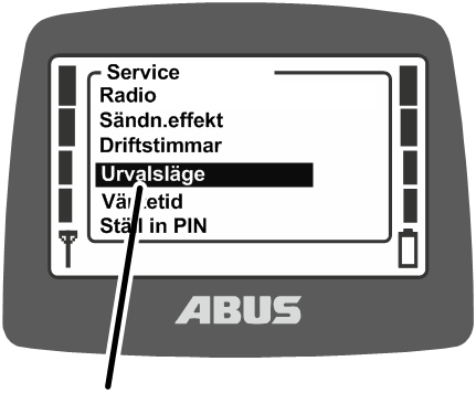 U:\Allgemein\Produkthandbücher\Produkthandbücher Fotos\ABURemote Meisterschalter\Ohne Sender (mit Displaytexten)\trans_de\Menü Wahl-Modus.png