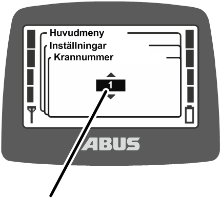 U:\Allgemein\Produkthandbücher\Produkthandbücher Fotos\ABURemote Meisterschalter\Ohne Sender (mit Displaytexten)\trans_de\Krannummer einstellen.png