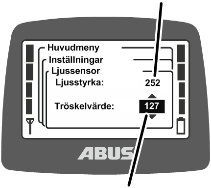 U:\Allgemein\Produkthandbücher\Produkthandbücher Fotos\ABURemote Meisterschalter\Ohne Sender (mit Displaytexten)\trans_de\Licht-Sensor einstellen.png