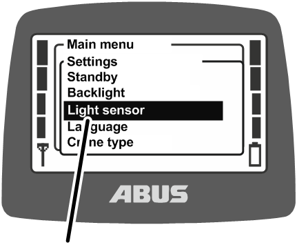 U:\Allgemein\Produkthandbücher\Produkthandbücher Fotos\ABURemote Meisterschalter\Ohne Sender (mit Displaytexten)\trans_de\Menü Licht-Sensor.png