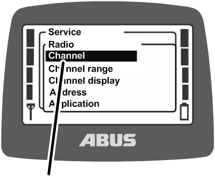 U:\Allgemein\Produkthandbücher\Produkthandbücher Fotos\ABURemote Meisterschalter\Ohne Sender (mit Displaytexten)\trans_de\Menü Kanal.png