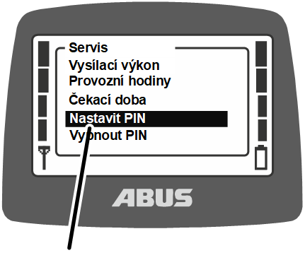 U:\Allgemein\Produkthandbücher\Produkthandbücher Fotos\ABURemote Meisterschalter\Ohne Sender (mit Displaytexten)\trans_de\Menü PIN einstellen.png
