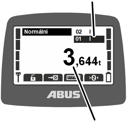 U:\Allgemein\Produkthandbücher\Produkthandbücher Fotos\ABURemote Meisterschalter\Ohne Sender (mit Displaytexten)\trans_de\Kranwahl Zweiter Kran.png