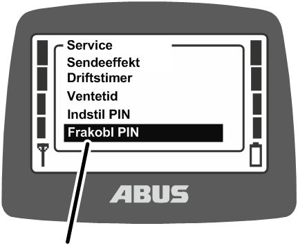U:\Allgemein\Produkthandbücher\Produkthandbücher Fotos\ABURemote Meisterschalter\Ohne Sender (mit Displaytexten)\trans_de\Menü PIN ausschalten.png