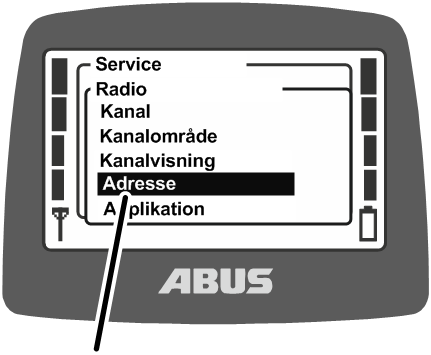 U:\Allgemein\Produkthandbücher\Produkthandbücher Fotos\ABURemote Meisterschalter\Ohne Sender (mit Displaytexten)\trans_de\Menü Adresse.png