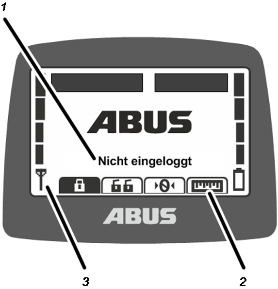 Anzeige im Betriebsmodus (Sender)