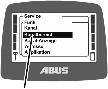 U:\Allgemein\Produkthandbücher\Produkthandbücher Fotos\ABURemote Meisterschalter\Ohne Sender (mit Displaytexten)\trans_de\Menü Kanalbereich.png