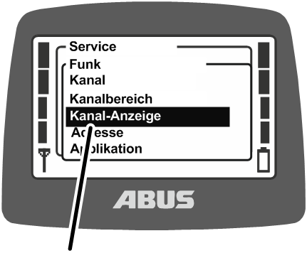 U:\Allgemein\Produkthandbücher\Produkthandbücher Fotos\ABURemote Meisterschalter\Ohne Sender (mit Displaytexten)\trans_de\Menü Kanal-Anzeige.png