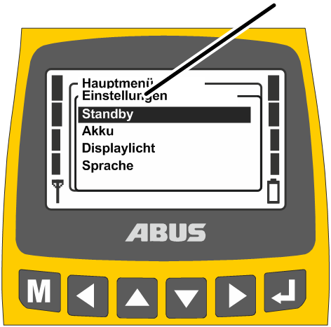 U:\Allgemein\Produkthandbücher\Produkthandbücher Fotos\ABURemote Handsender\Handsender (mit Displaytexten)\trans_de\Senderoptionen Menü.png