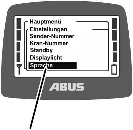 U:\Allgemein\Produkthandbücher\Produkthandbücher Fotos\ABURemote Meisterschalter\Ohne Sender (mit Displaytexten)\trans_de\Menü Sprache.png