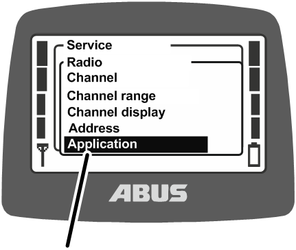 U:\Allgemein\Produkthandbücher\Produkthandbücher Fotos\ABURemote Meisterschalter\Ohne Sender (mit Displaytexten)\trans_en\Menü Applikation.png