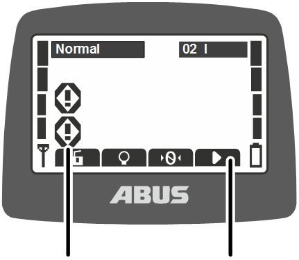U:\Allgemein\Produkthandbücher\Produkthandbücher Fotos\ABURemote Meisterschalter\Ohne Sender (mit Displaytexten)\trans_de\Hakenführung aktiv.png