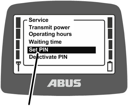 U:\Allgemein\Produkthandbücher\Produkthandbücher Fotos\ABURemote Meisterschalter\Ohne Sender (mit Displaytexten)\trans_de\Menü PIN einstellen.png