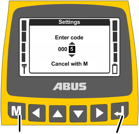 U:\Allgemein\Produkthandbücher\Produkthandbücher Fotos\ABURemote Handsender\Handsender (mit Displaytexten)\trans_de\Code OK.png