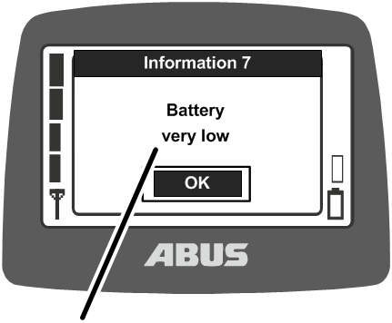 U:\Allgemein\Produkthandbücher\Produkthandbücher Fotos\ABURemote Meisterschalter\Ohne Sender (mit Displaytexten)\trans_de\Batterie leer.png