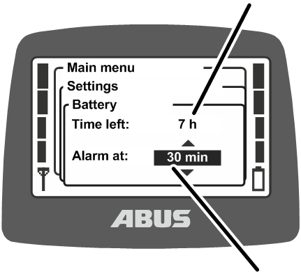 U:\Allgemein\Produkthandbücher\Produkthandbücher Fotos\ABURemote Meisterschalter\Ohne Sender (mit Displaytexten)\trans_de\Alarm einstellen.png