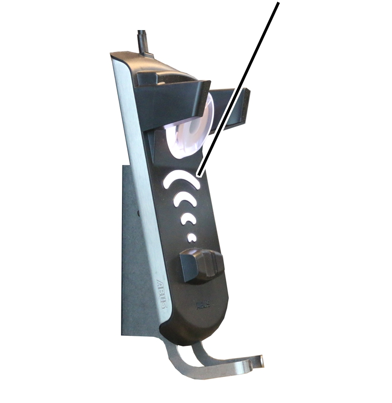 U:\Allgemein\Produkthandbücher\Produkthandbücher Fotos\ABURemote Handsender\Handsender (sprachfrei)\Anzeige Ladeschale 3.jpg